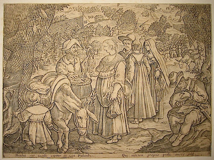 Valeggio Francesco  Retibus aut iaculis capitur sic saepe Palumbes, Que mortem proprie prolis amare subit 1675 Venezia 